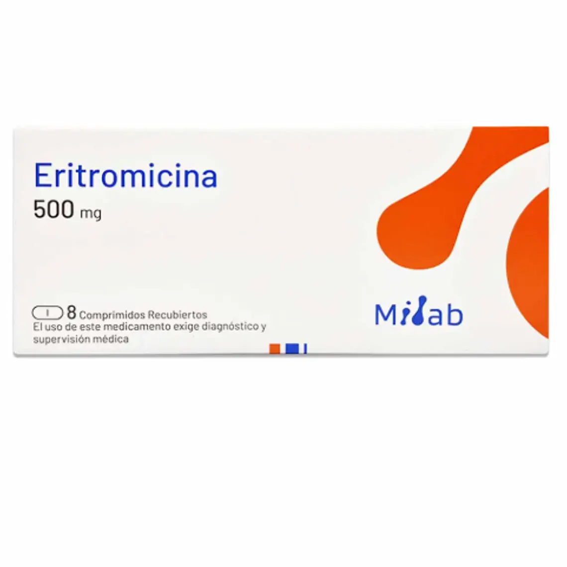Eritromicina 500 mg x 8 comprimidos Minlab 1 Eritromicina 500 mg x 8 comprimidos Minlab