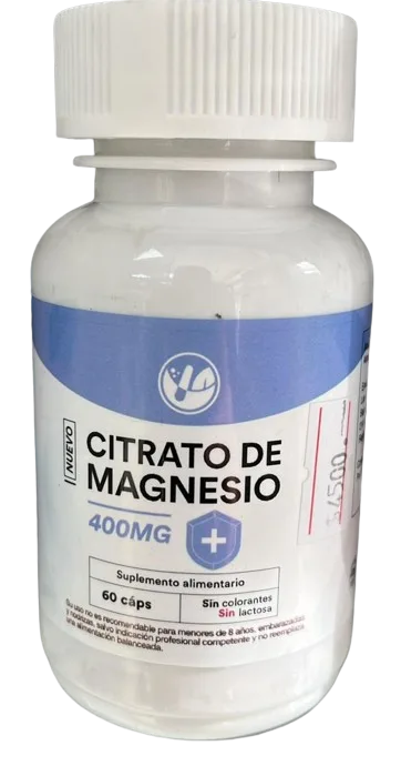Citrato de magnesio 400 mg x 60 cápsulas 1 Citrato de magnesio 400 mg x 60 cápsulas