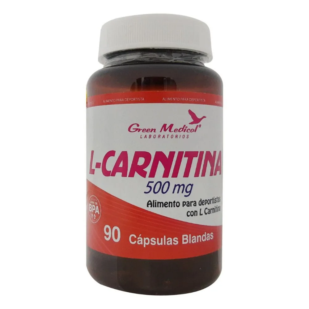L- Carnitina 500 mg x 90 capsulas Green Medical 1 L- Carnitina 500 mg x 90 capsulas Green Medical