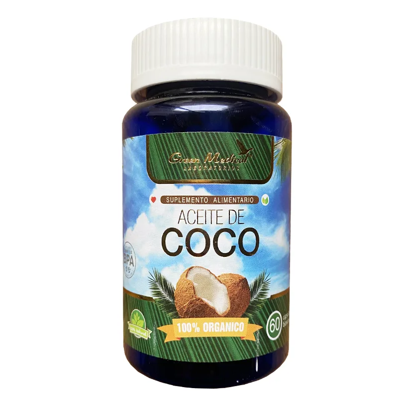 Aceite de coco 500 mg x 60 capsulas Green Medical 1 Aceite de coco 500 mg x 60 capsulas Green Medical