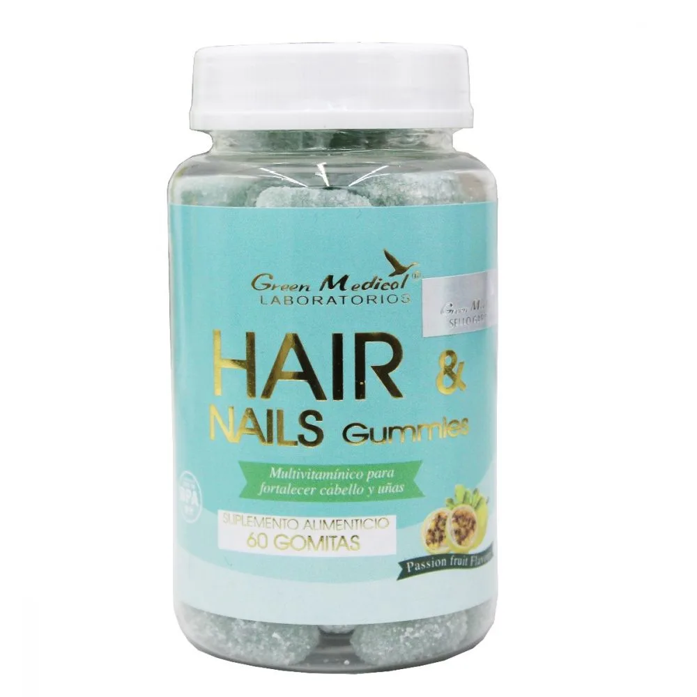 Hair & Nails Gummies x 30 gomitas Green Medical 1 Hair & Nails Gummies x 30 gomitas Green Medical
