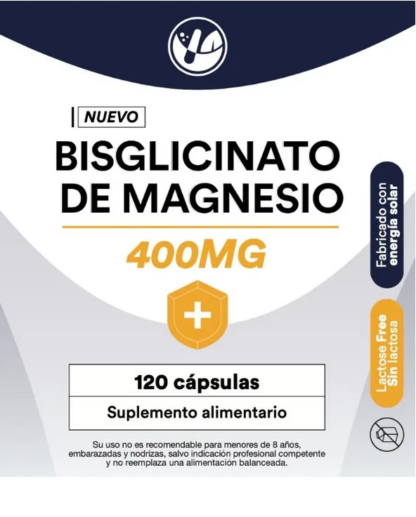 BISGLICINATO DE MAGNESIO 400 MG x 120 CAPSULAS 1 BISGLICINATO DE MAGNESIO 400 MG x 120 CAPSULAS