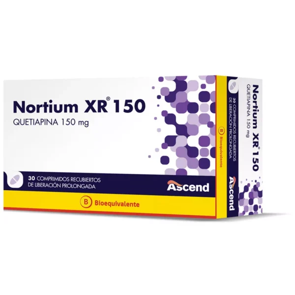 Nortium XR (B) Quetiapina 150mg 30 Comprimidos Prolongados CENABAST