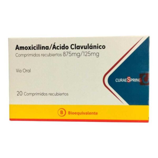 AMOXICILINA/CLAVULANICO 875/125 X 20 COMPRIMIDOS CURAESPRING - FARMATICA