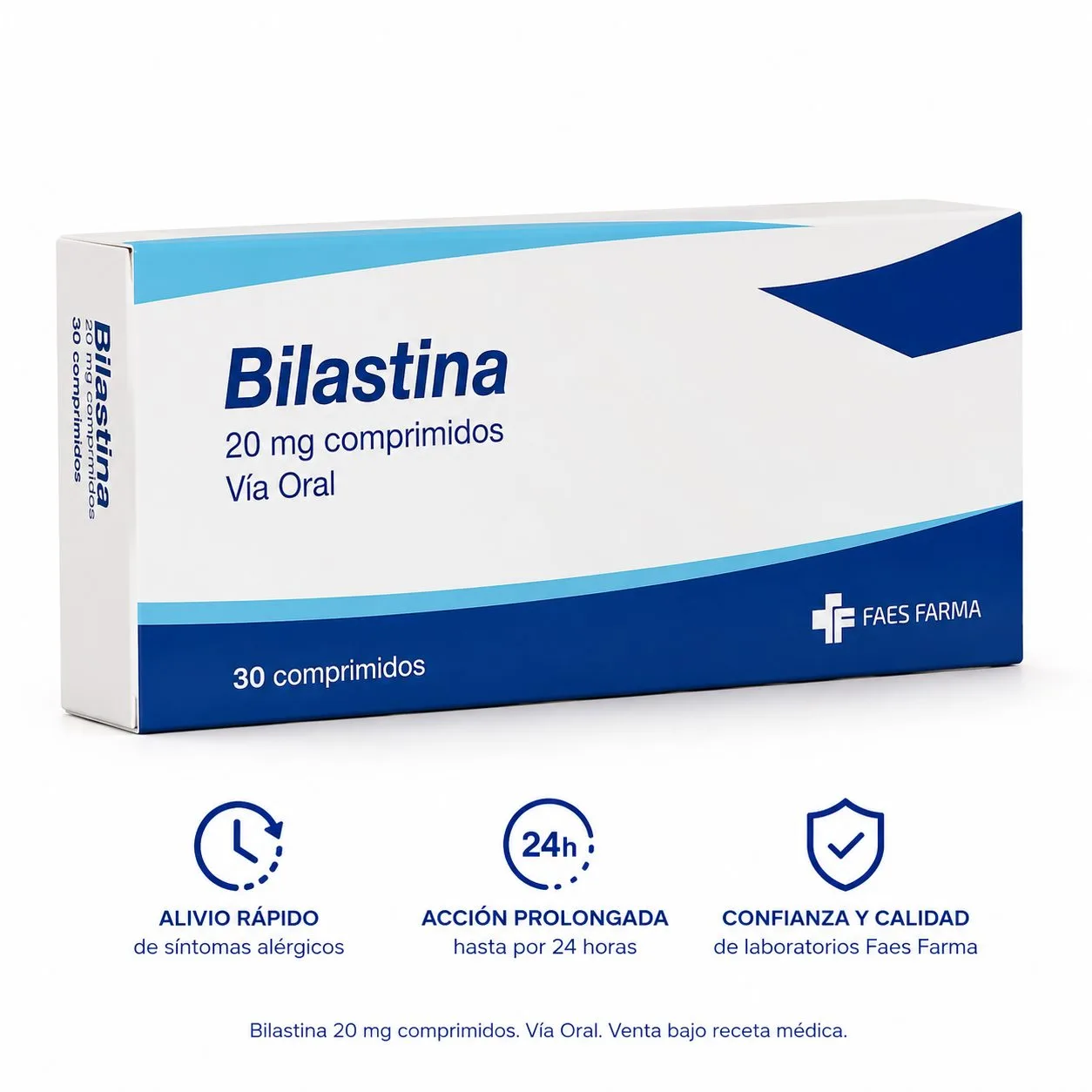 Bilastina 20 mg x 30 comprimidos Faes Farma