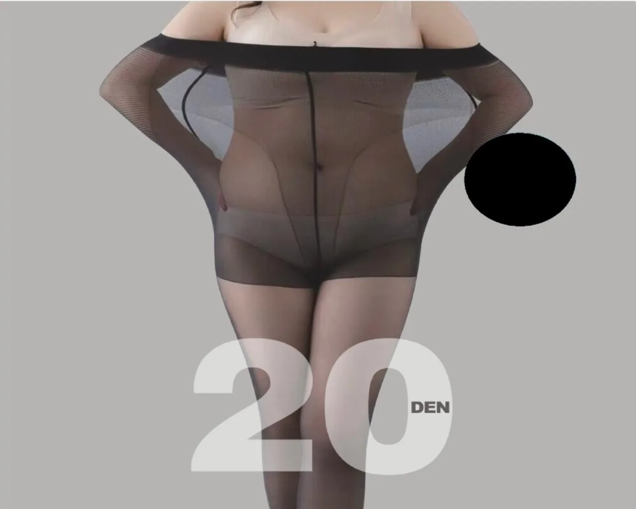 PANTY TRANSPARENTE NEGRA STANDAR