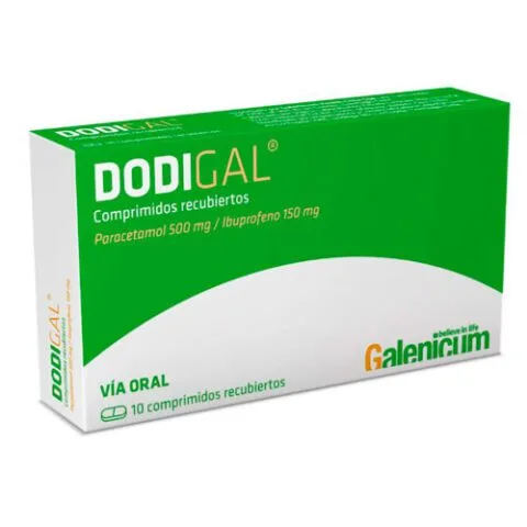 Dodigal Paracetamol/Ibuprofeno 500mg /150mg x 10 Comprimidos Recubiertos