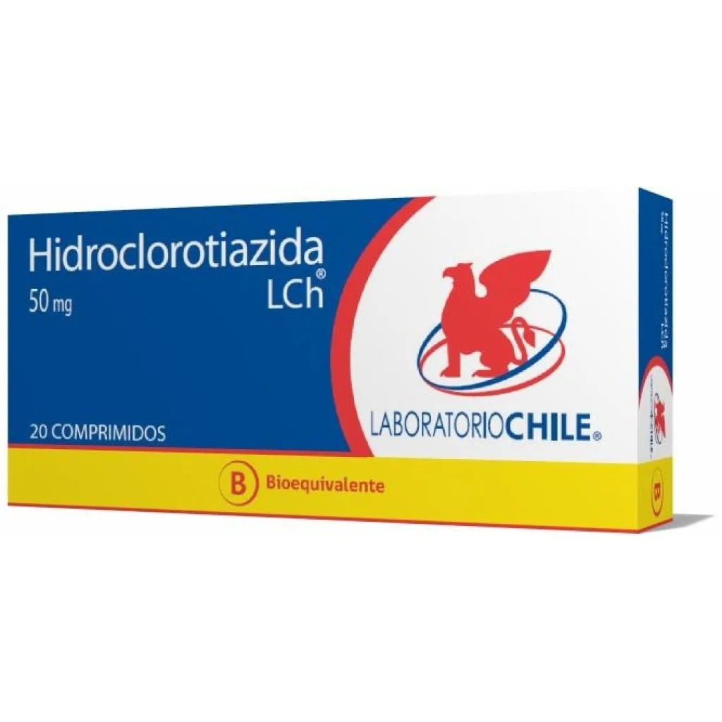 Hidroclorotiazida 50 mg x 20 comprimidos L Chile