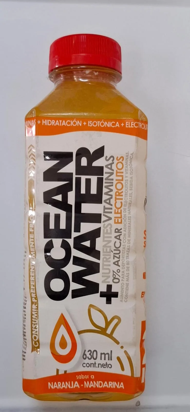OCEAN WATER 24 IONES NARANJA-MANDARINA 630 ML