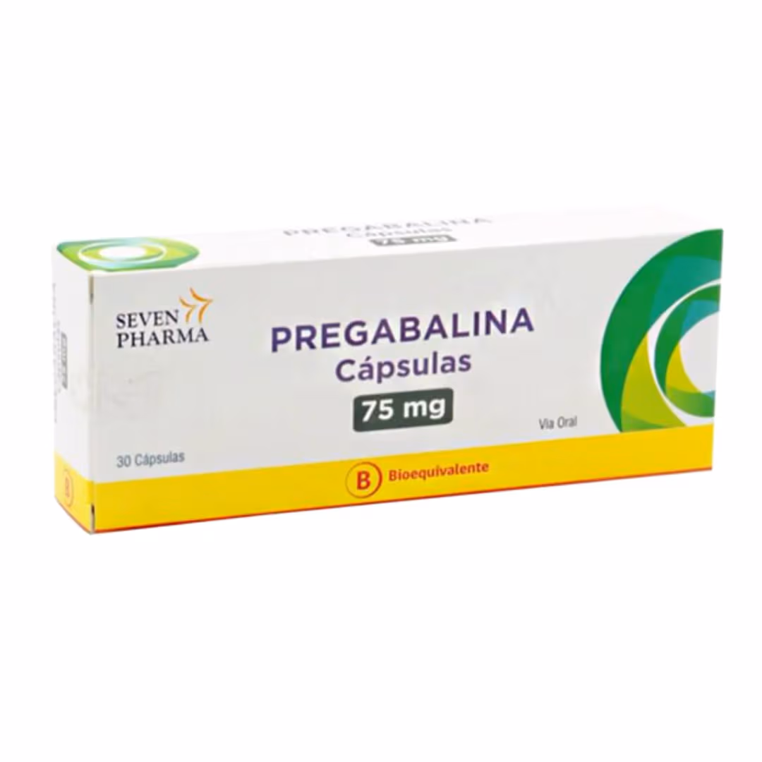 Pregabalina 75 mg x 30 cápsulas Seven