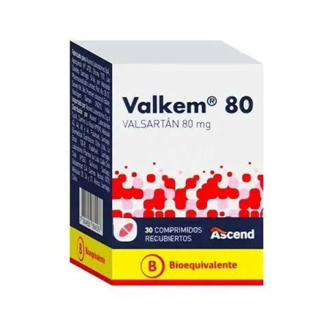 VALKEM Valsartan 80 MG X 30 COMPRIMIDOS CENABAST