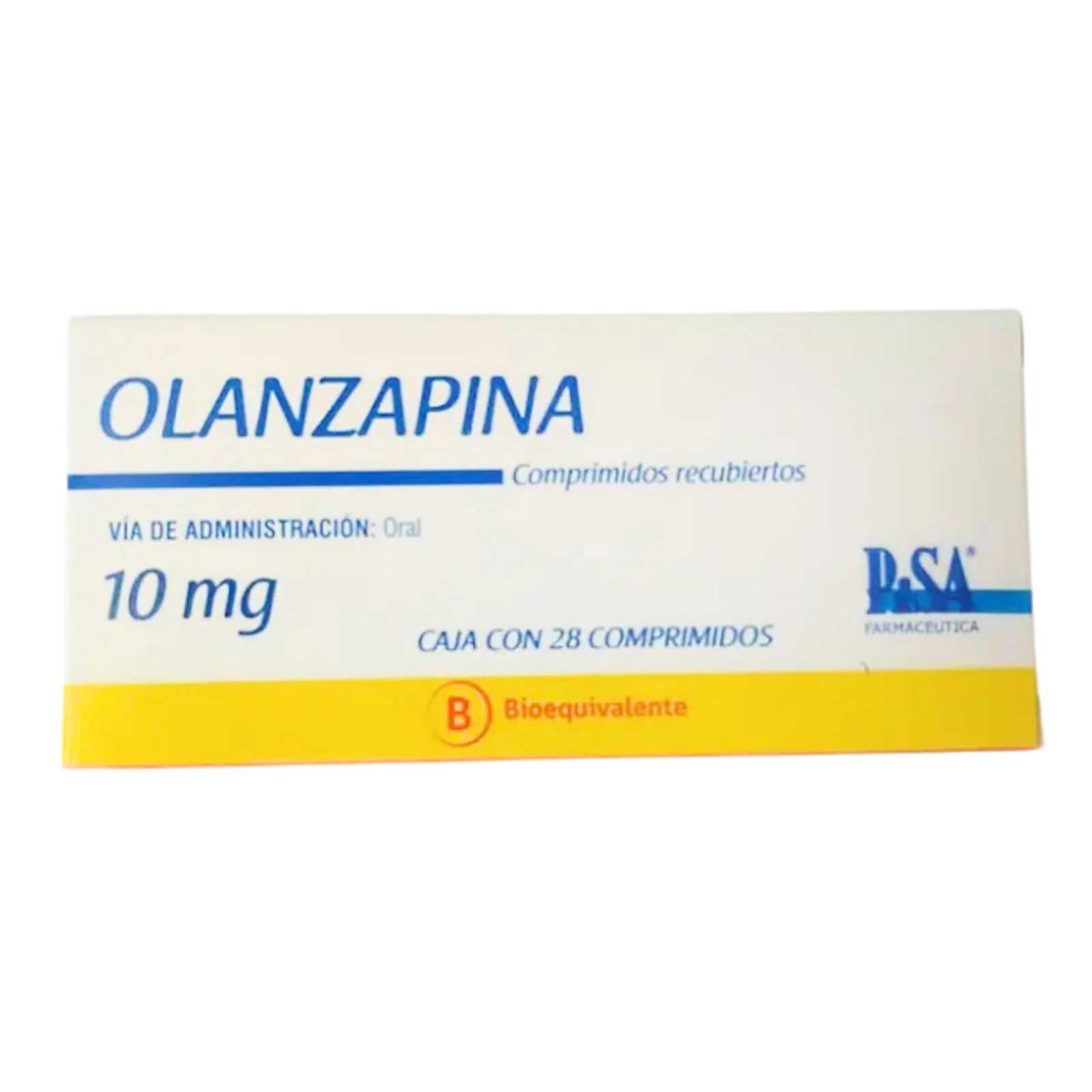 Olanzapina 10 mg x 28 comprimidos