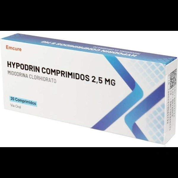 Hypodrin Midodrina 2,5 mg x 20 comprimidos Emcure - CENABAST