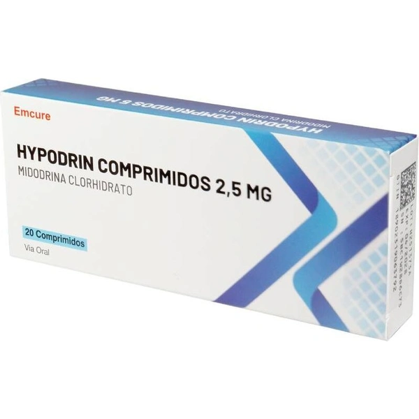 Hypodrin Midodrina 2,5 mg x 20 comprimidos Emcure – CENABAST