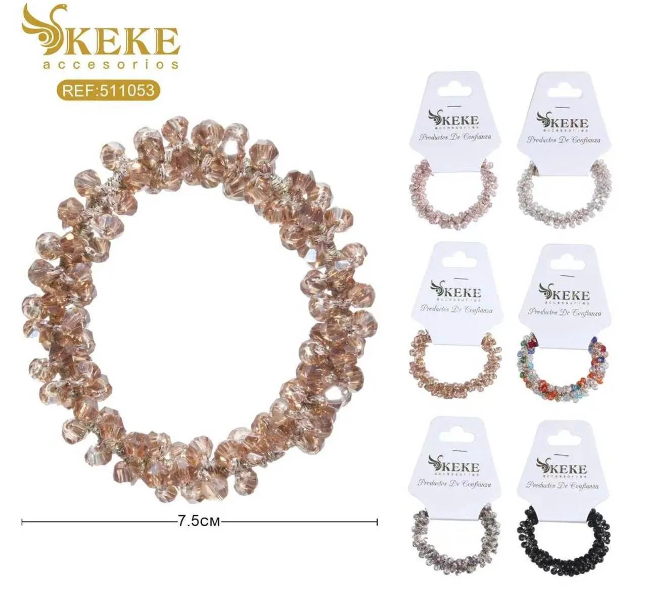 Colet con pedreria 7.5 cm