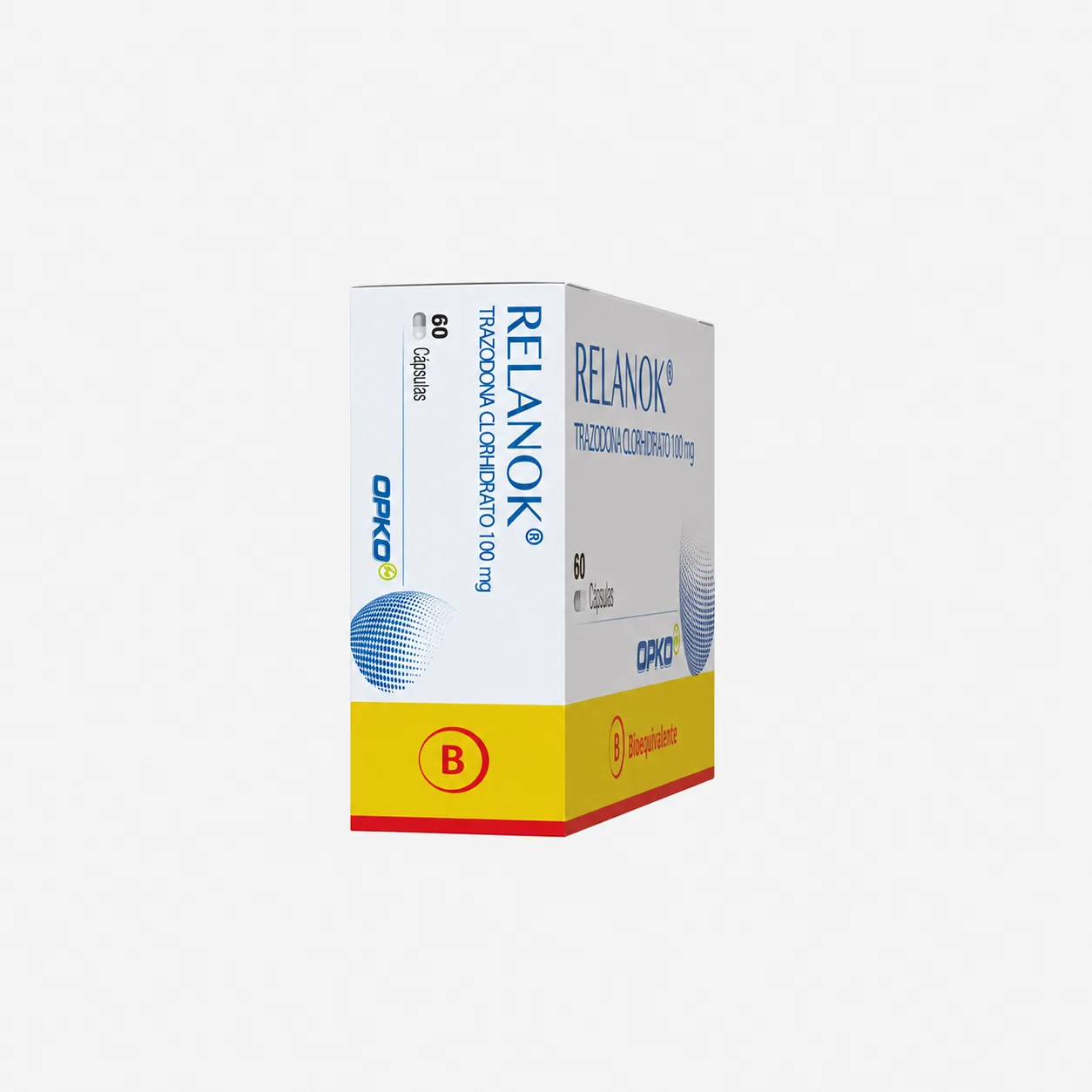 Relanok Trazodona clorhidrato 100 mg x 60 cápsulas OPKO