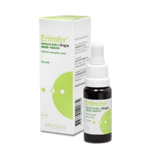 Eritrofer 50 mg ml x 20 ml Solucion para gotas orales