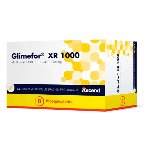 GLIMEFOR XR METFORMINA 1000 MG X 60 COMPRIMIDOS
