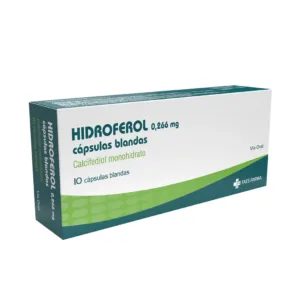 Hidroferol 0266 mg x 10 capsulas blandas