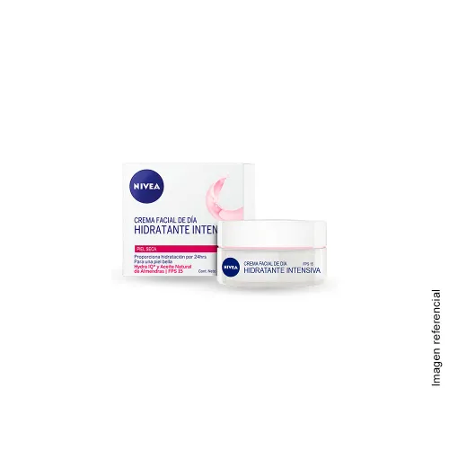 NIVEA HIDRATANTE INTENSIVA CON HYDRA IQ FPS 15 PIEL SECA CREMA DIA POTE X 50 ML